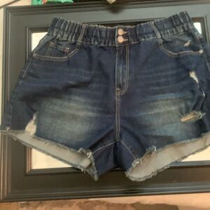 City chic denim shorts size 14